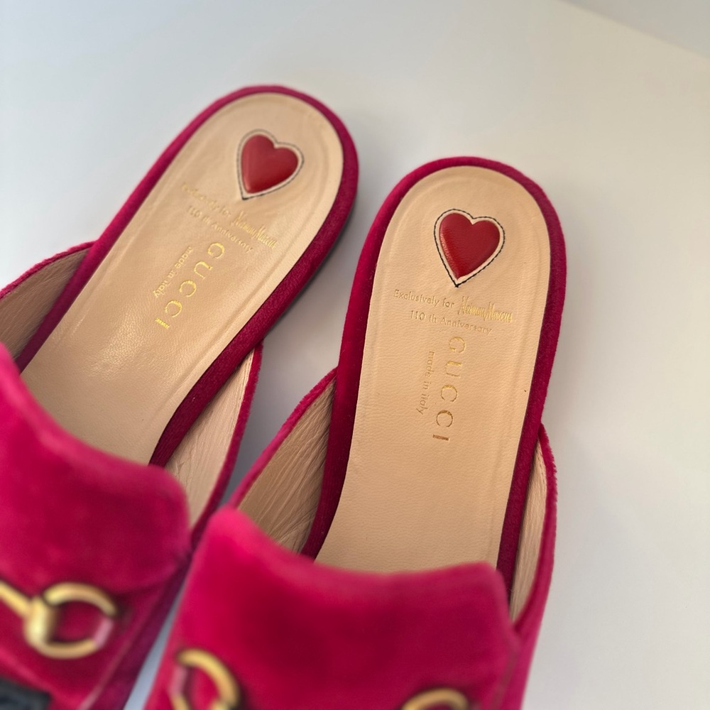 Gucci Princetown raspberry velvet slipper - Picture 3 of 12